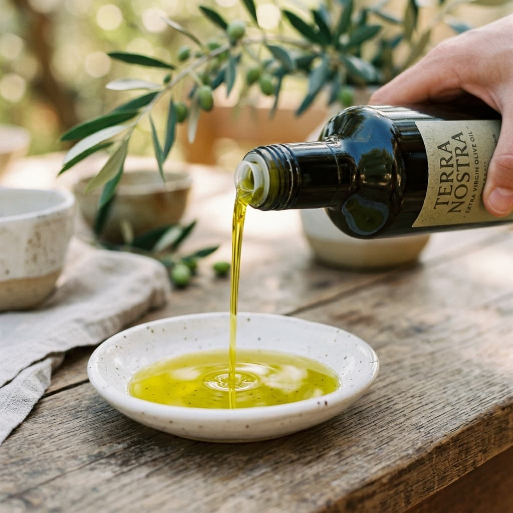 Oil being poured